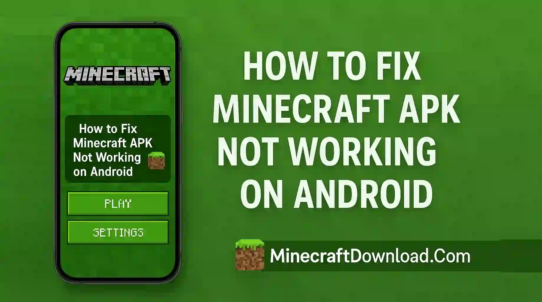How to Fix Minecraft APK Not Working on Android